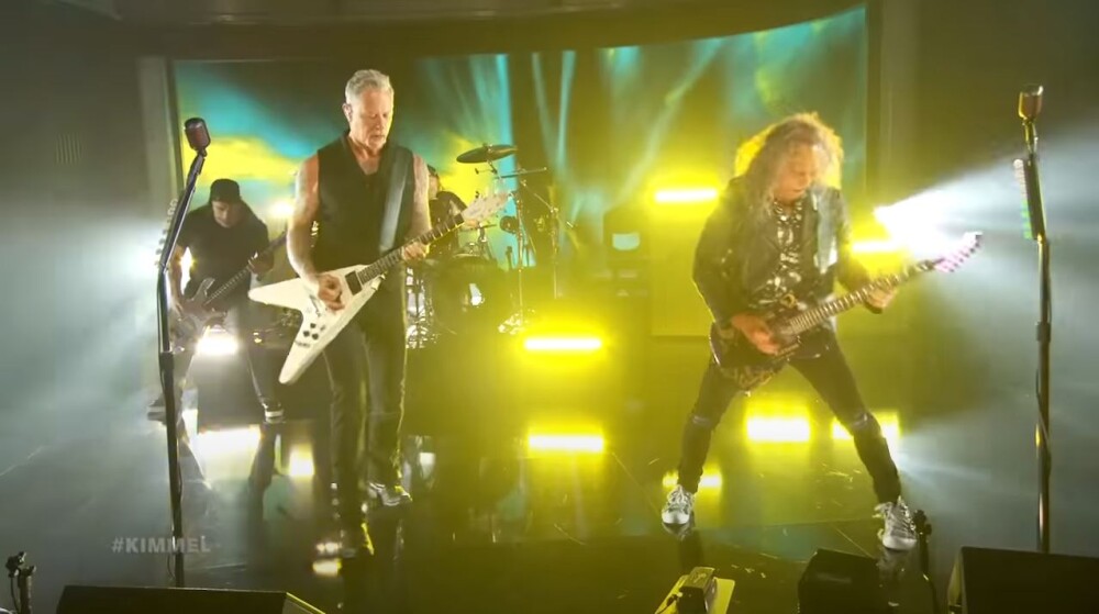 Metallica исполнила новую песню на сцене шоу Джимми Киммела (видео)